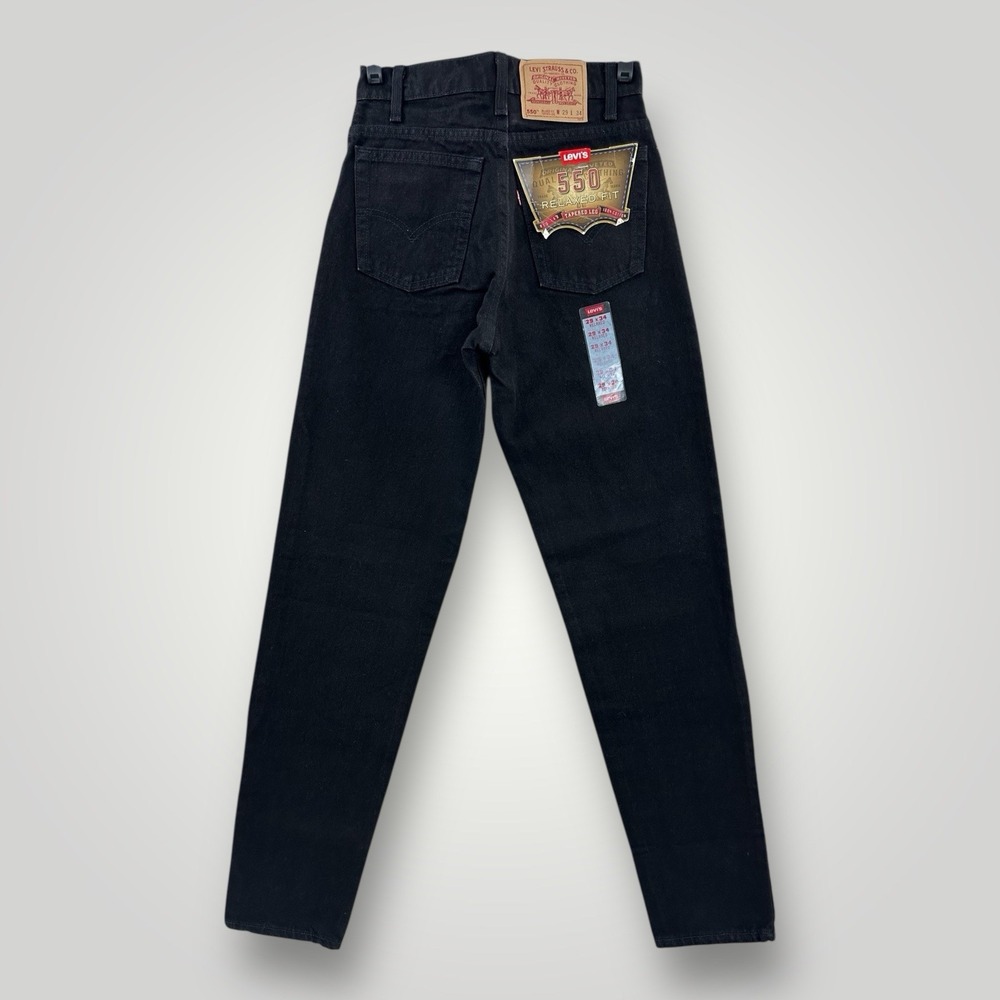 VTG 1995 Levi's 550 29x34 Jeans USA MADE New Old‎ Stock Black